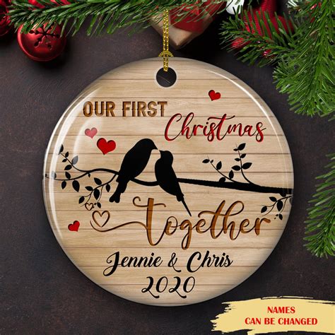 first christmas together personalized ornament|1st christmas together ornament 2022.